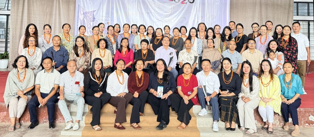 Faculty of Kohima College pose for a photo during the Teachers’ Day celebration held at the college’s courtyard on September 3.